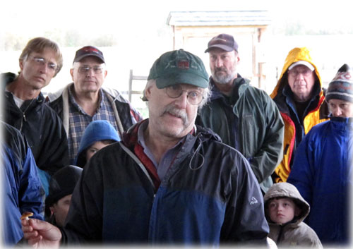 jpg Mycologist and author Lawrence Millman gives a presentation at Creamer’s Field in Fairbanks.