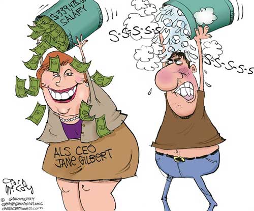jpg Political Cartoon: ALS Money Bucket