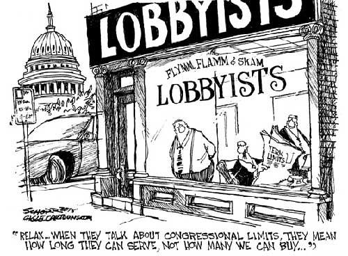 jpg Political Cartoon: Lobbyists Inc