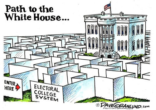 jpg Editorial Cartoon: Electoral College - Path to the White House