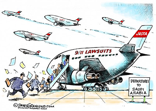 jpg Editorial Cartoon: 9/11 Lawsuits vs Saudis 