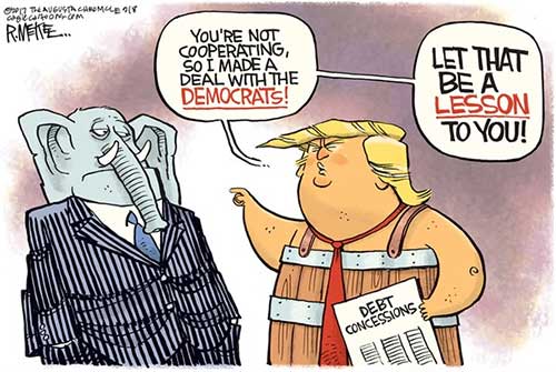 jpg Editorial Cartoon: Trump Lesson