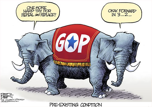 jpg Editorial Cartoon: GOP Preexisting Condition 