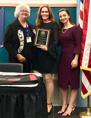 jpg Accepting Southeast Alaska’s Business of the Year Award: Carol Fraser Regional Director of Sales and Marketing at Aspen Hotels of Alaska. 