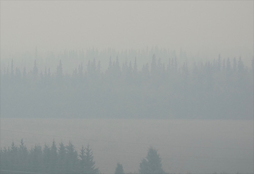 jpg Fairbanks, shown here in July 2019, and other areas of Alaska have been smokier, due to a recent increase in summer wildfires.