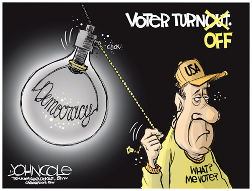 jpg Political Cartoon:  National - Poor voter turnout