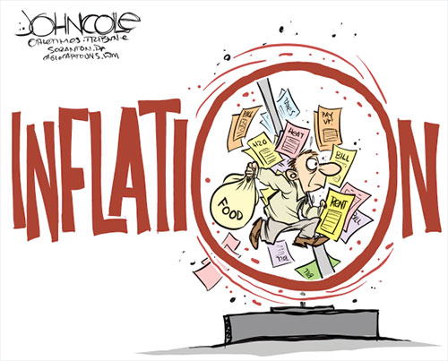 jpg Political Cartoon: Inflation hamster wheel
