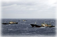 Boutwell captures three high seas drift net fishing vessels...