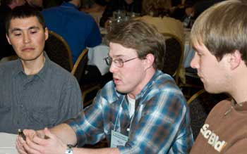 jpg Eric Lian, center, 2007 AYFS participant, now helps lead the Cordova District Fishermen United. 