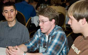 jpg Eric Lian, center, 2007 AYFS participant, now helps lead the Cordova District Fishermen United. 