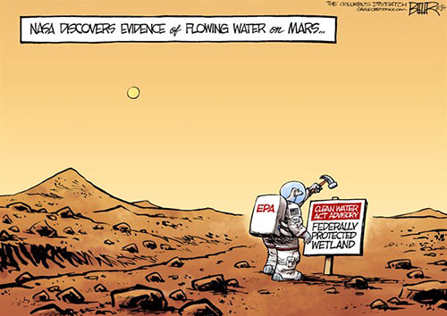 jpg Political Cartoon: Water on Mars