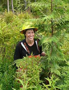 jpg Sheila Spores honored for silviculture work 