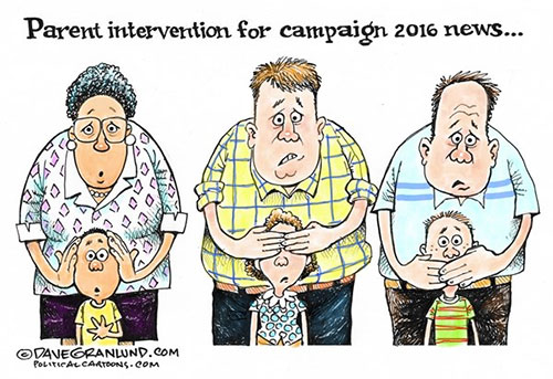 jpg Editorial Cartoon: Kids and 2016 politics