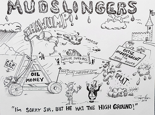 JGP Editorial Cartoon: MUDSLINGERS
By JiM GUNTHER ©2016 