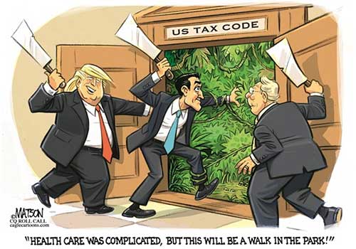 jpg Editorial Cartoon: Republicans Say Tax Reform Will Be Easier