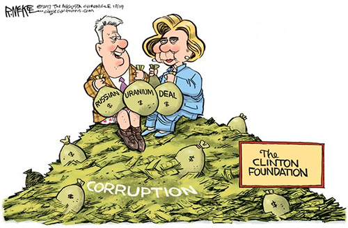 jpg Editorial Cartoon: Clinton Foundation