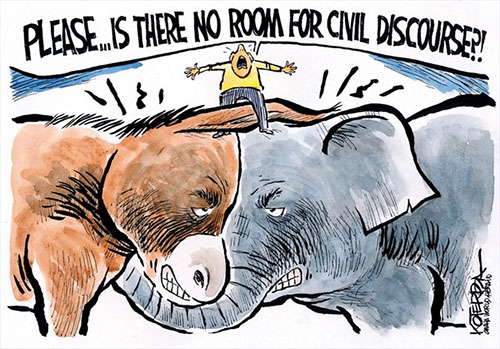 jpg Political Cartoon: No Room For Civil Discourse