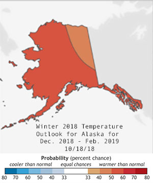 jp Winter 2018 Temperature Outlook for Alaska for Dec 2018 - Feb 2019