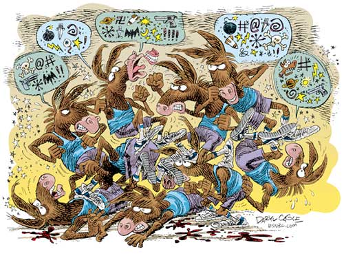 jpg Political Cartoon: Democrats Infighting