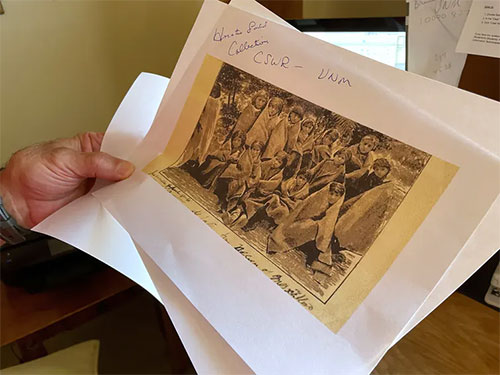 jpg copy of a late 19th century photograph of students at an Indigenous boarding school in Santa Fe