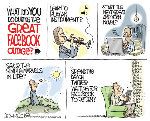 jpg Political Cartoon: The Great Facebook Outage