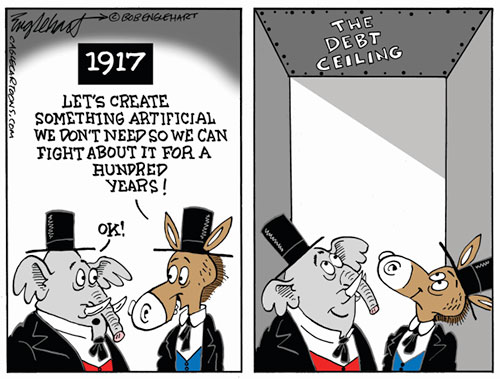 jpg Political Cartoon: Artificial Debt Ceiling