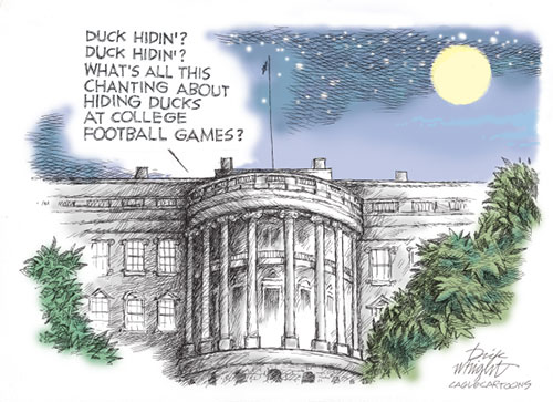 jpg Political Cartoon: Biden Hiden' Ducks