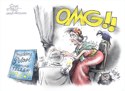 jpg Political Cartoon:  Pelosi and Midterms