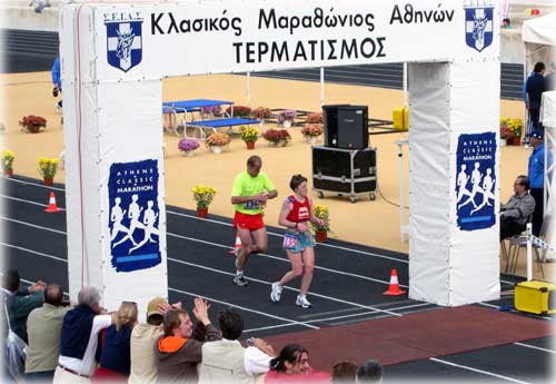 jpg Klein crosses the finish line