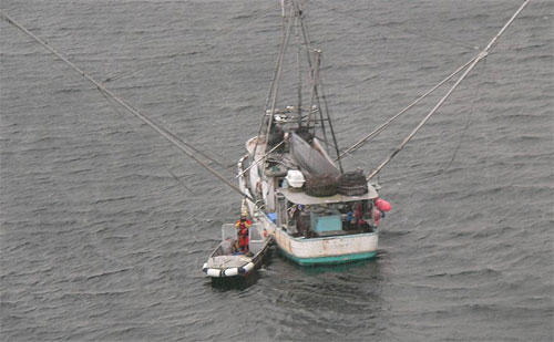 jpg 40-foot fishing vessel Illahee and the vessel's skiff 