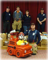  Food Drive First Official School Outing for Patches and Pumper