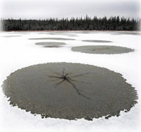 Lake stars and windshield cracks now forming over Alaska 