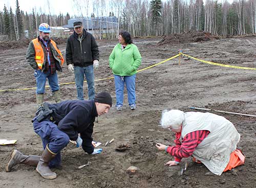 jpg part of a human skull in McGrath unearthed