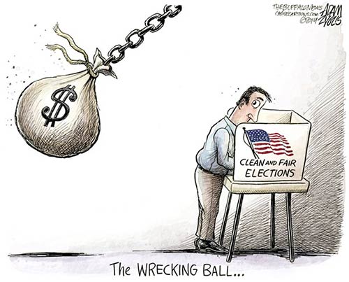 jpg Political Cartoon: Big Money in Politics