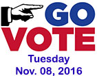 Vote - Tuesday, November 8, 2016