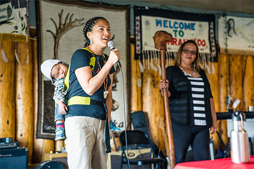 jpg Princess Daazhraii Johnson, former executive director at the 2016 Gwich’in Gathering