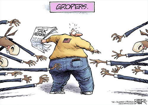 jpg Political Cartoon: Handsy Democrats 