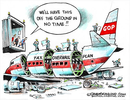 jpg Political Cartoon: GOP tax overhaul plan