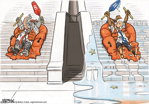 jpg Political Cartoon: Blue Wave Win