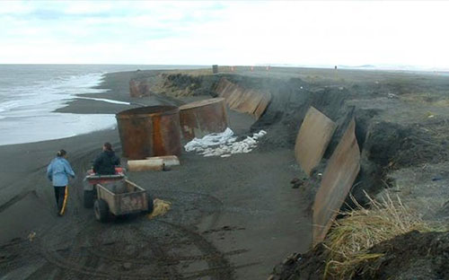 jpg The airstrip in Kivalina, an Alaska Native village, is in danger of being wiped out by erosion.