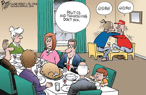 jpg Political Cartoon: Thanksgiving and politics