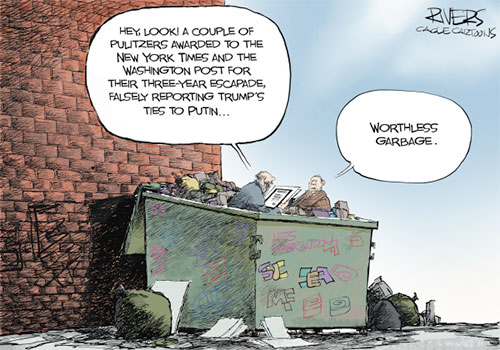 jpg Political Cartoon: Garbage Pulitzers