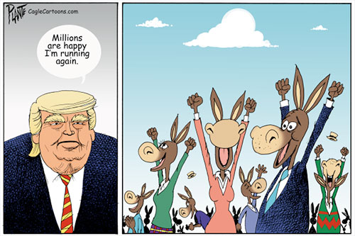 jpg Political Cartoon: Trump Runs