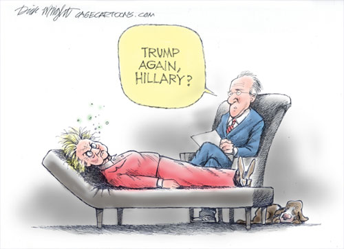 jgp Political Cartoon: Hillary Trump Syndrome