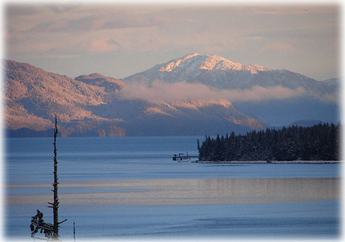 jpg sunrise over Clover Passage