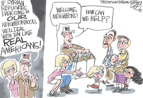 jpg Editorial Cartoon: Real Americans