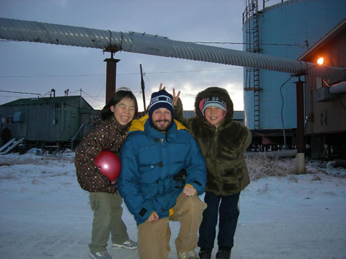 jpg Aaron Cooke in the village of Newtok, Alaska, 100 miles west of Bethel. 