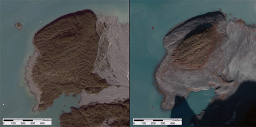 jpg An island in Taan Fiord, about 10 km from the landslide,