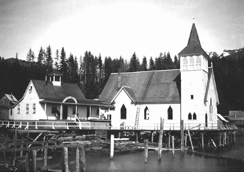 jgp St. John’s Hospital in Ketchikan was part of St. John’s Episcopal Church, on its right.