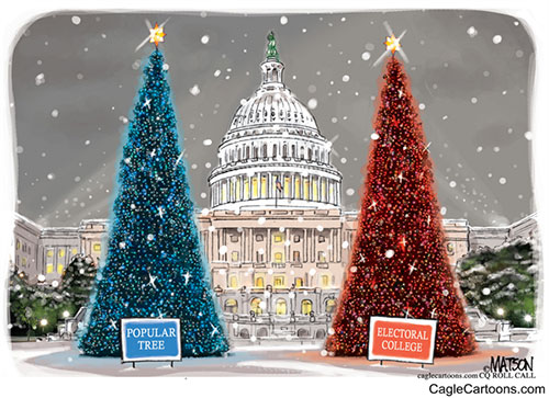 jpg Editorial Cartoon: Popular Vote Tree and Electoral College Tree